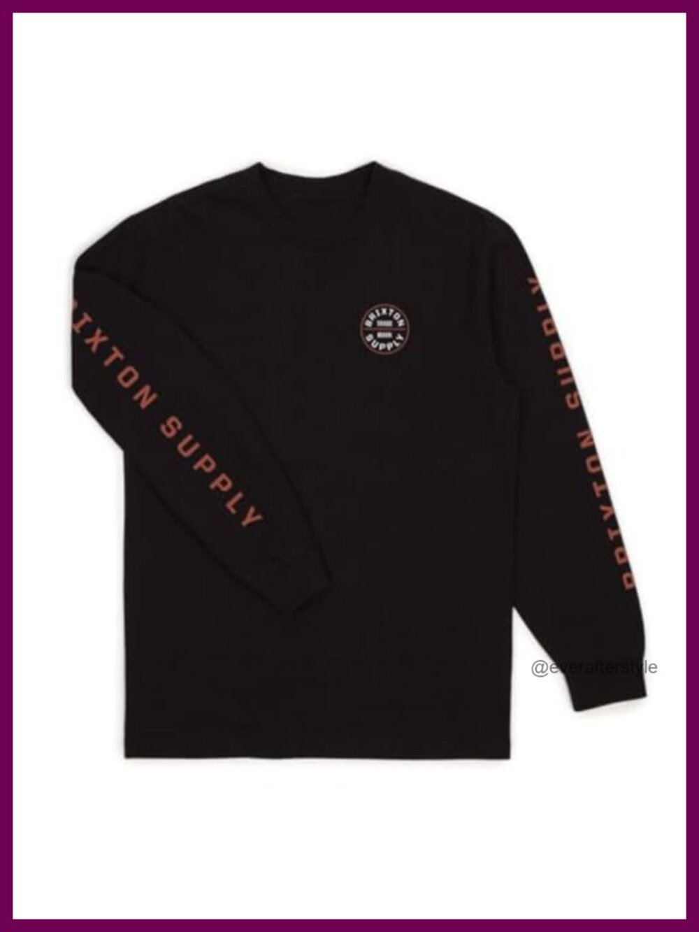Men's Cotton Blend Crew Neck Long Sleeve T-Shirt Standard Fit Casual
